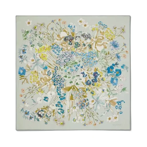 Printed Silk Twill Carré