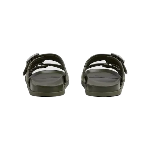 Slide Sandal With Buckles