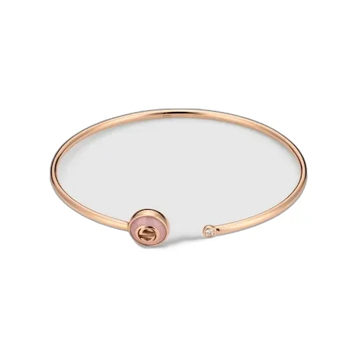 Gucci Interlocking 18K Bangle Bracelet