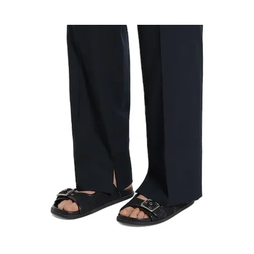 Slide Sandal With Buckles