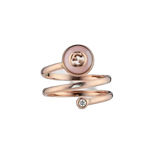 Gucci Interlocking 18K Spiral Ring