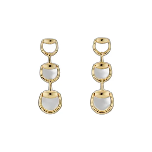 Gucci Horsebit 18K Drop Earrings
