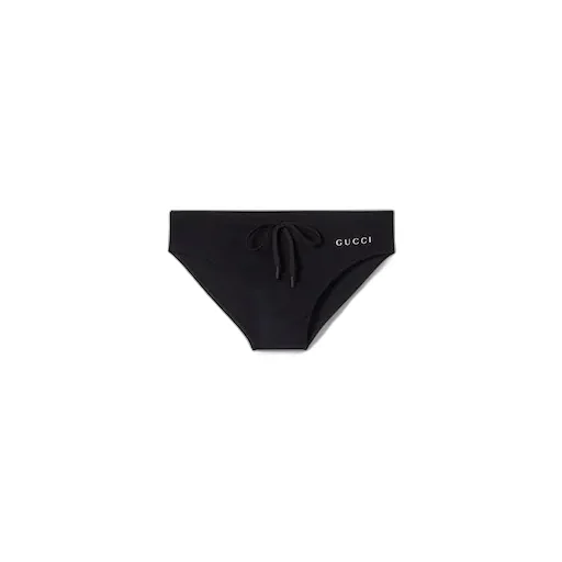 Elastane Swim Briefs With Print