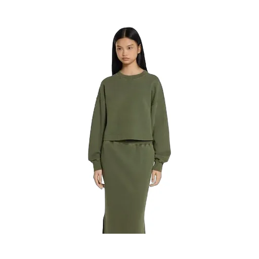 Cotton Jersey Sweatshirt With Embroidery