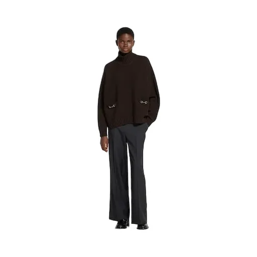 Wool Cashmere Sweater With Horsebit