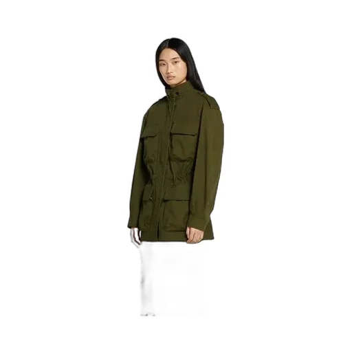 Cotton Canvas Jacket With Embroidery