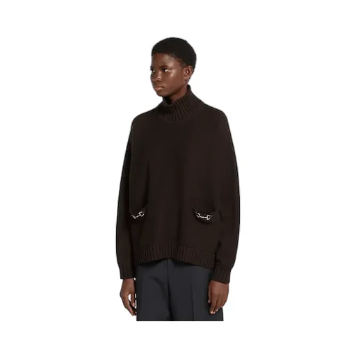 Wool Cashmere Sweater With Horsebit