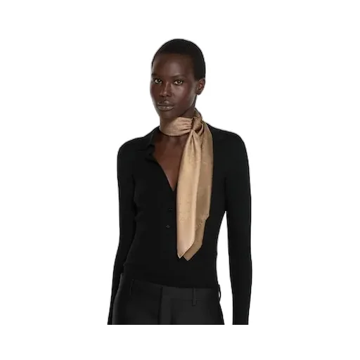 Printed Silk Jacquard Carré