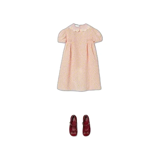 Children's Printed Silk CrÊPe Dress
