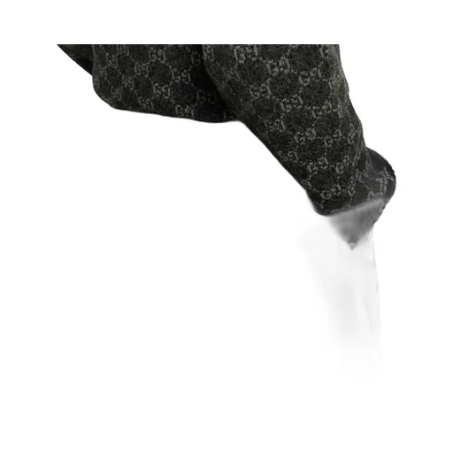 Wool Gabardine Pant With Embroidery