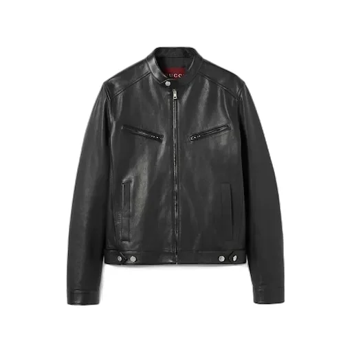 Soft Leather Zip Jacket