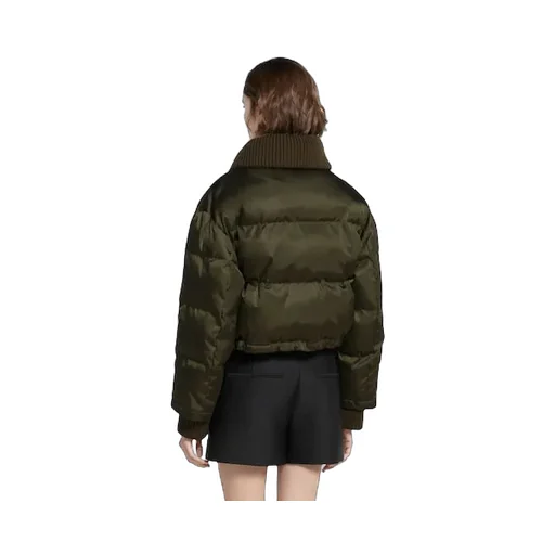 Fine Gabardine Nylon Puffer Jacket