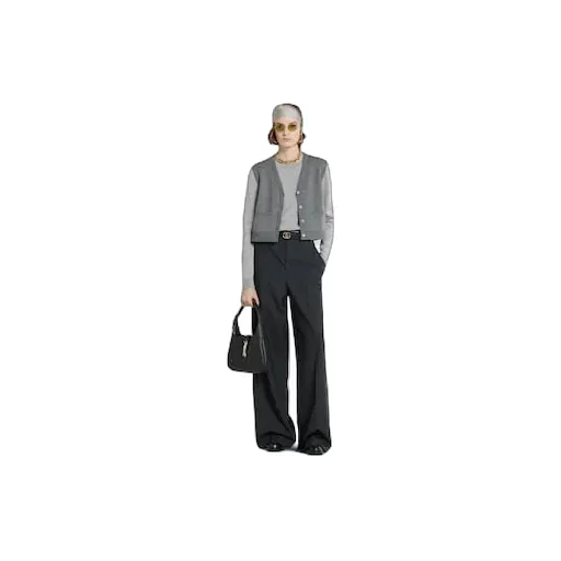 Wool Silk Top With Vest Overlay