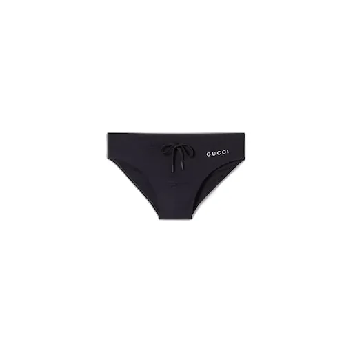 Elastane Swim Briefs With Print