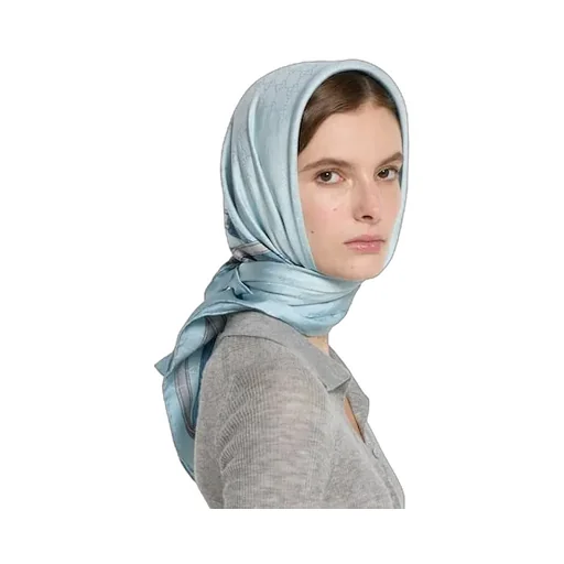 Printed Gg Silk Jacquard Carré
