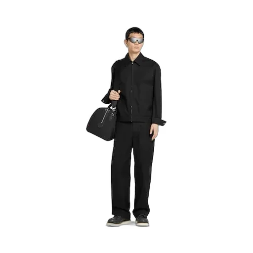 Cotton Twill Jacket With Web Detail