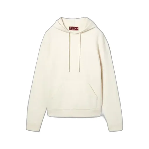 Wool Cashmere Piquet Knit Sweatshirt