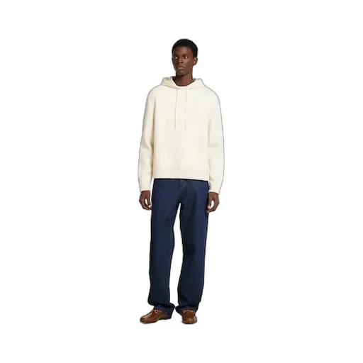 Wool Cashmere Piquet Knit Sweatshirt