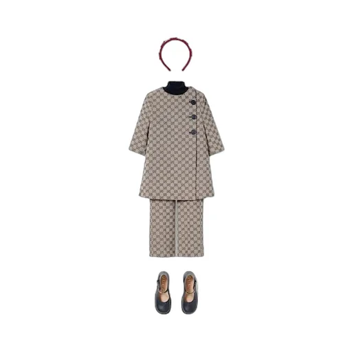 Children's Gg Canvas Coat