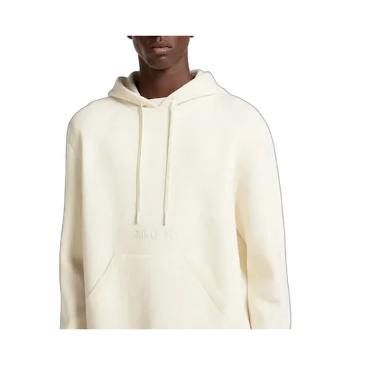 Wool Cashmere Piquet Knit Sweatshirt