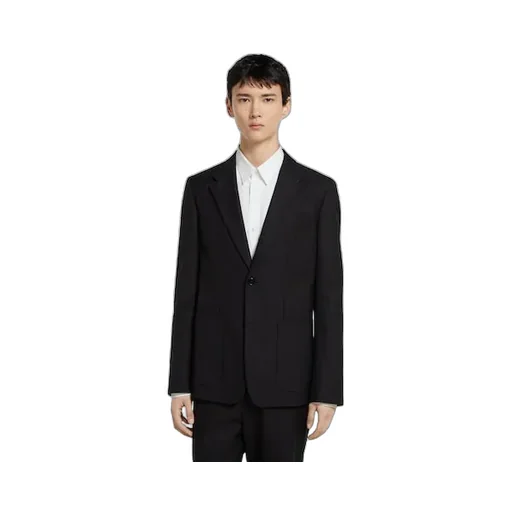 Single Breasted Cotton Canvas Jacket