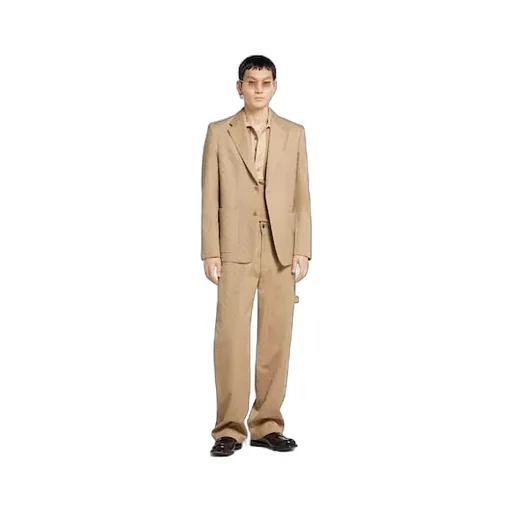 Gg Cotton Gabardine Jacquard Jacket