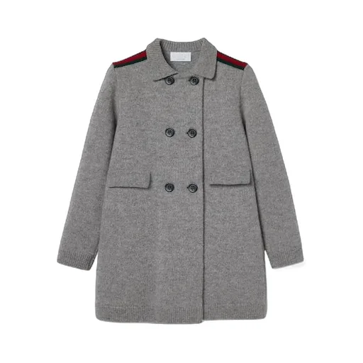 Children's Wool Coat With Web
