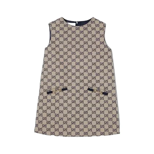 Children's Gg Canvas Dress
