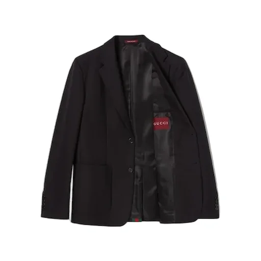 Single Breasted Cotton Canvas Jacket