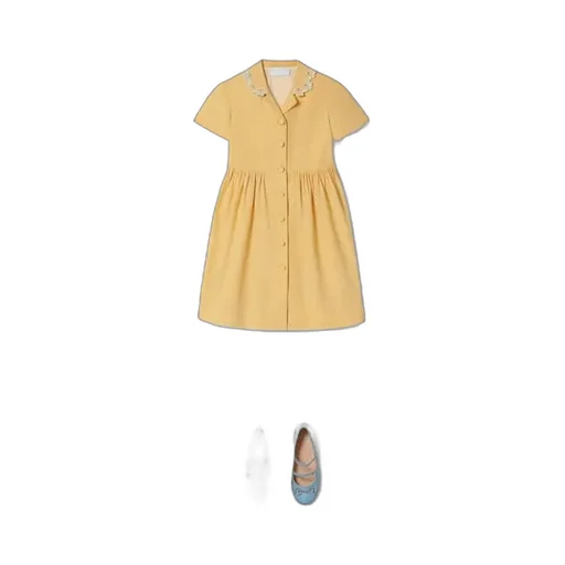 Children's Embroidered Cotton Dress