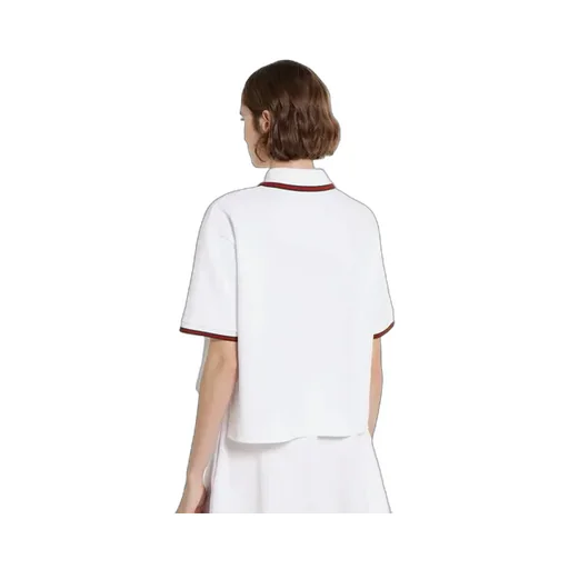 Cotton Piquet Polo Shirt With Web