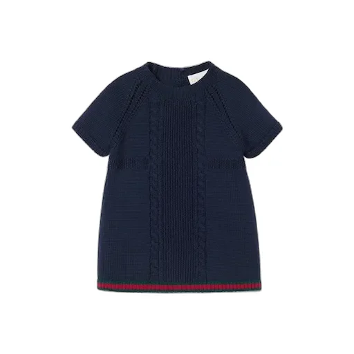 Baby Wool Dress With Web
