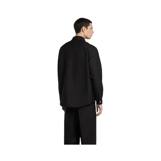 Wool Twill Zip Overshirt