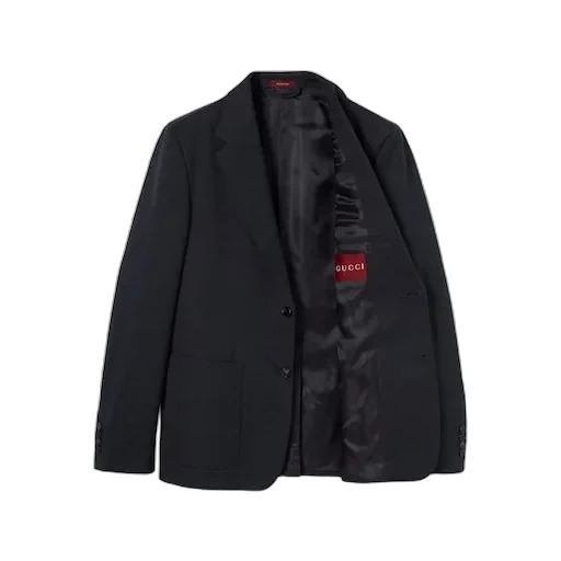 Gg Cotton Gabardine Jacquard Jacket