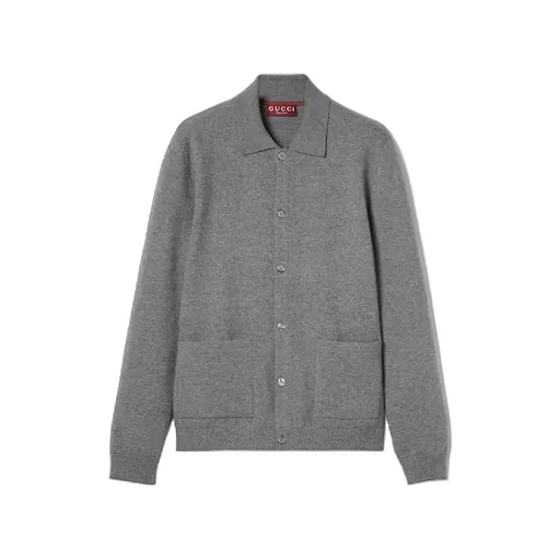 Wool Cashmere Knit Cardigan