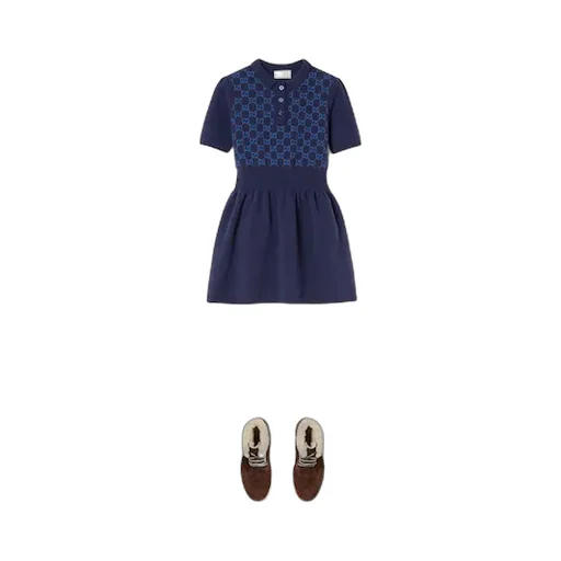 Children's Wool Dress With Embroidery