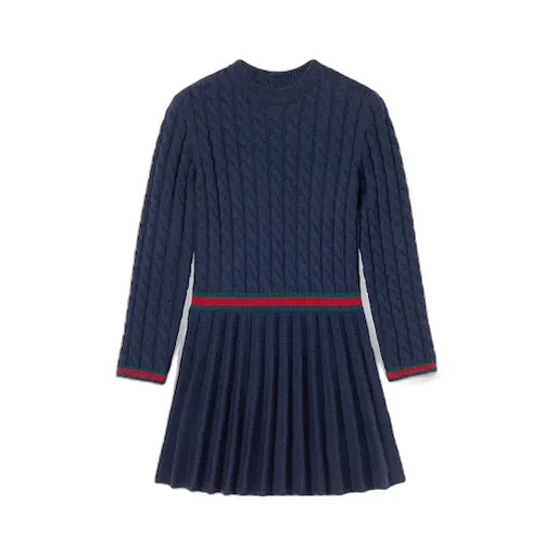 Children's Wool Dress With Web
