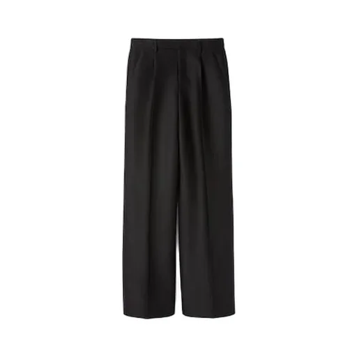 Wool Silk Pants With Logo