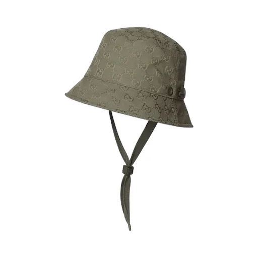 Gg Canvas Bucket Hat With Tie