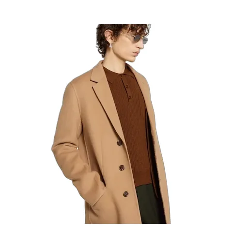 Single-Breasted Wool Double Cotton