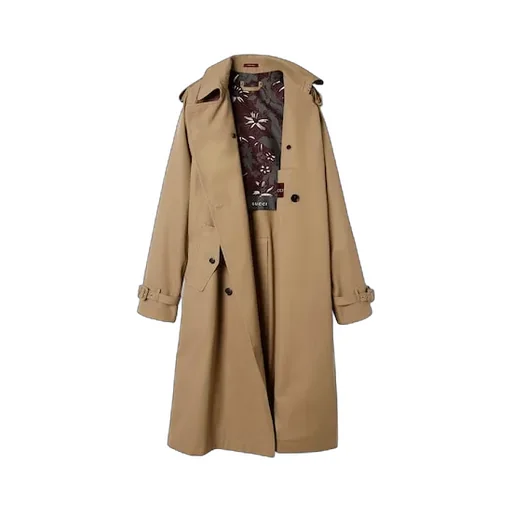 Cotton Gabardine Trench Coat