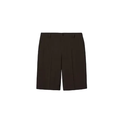 Wool Gabardine Shorts With Embroidery