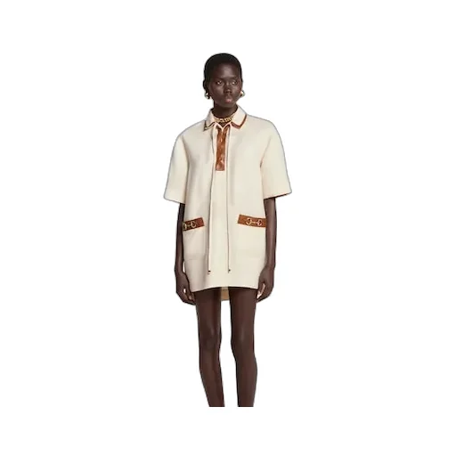 Linen Canvas Dress With Horsebit