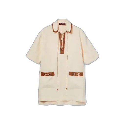 Linen Canvas Dress With Horsebit