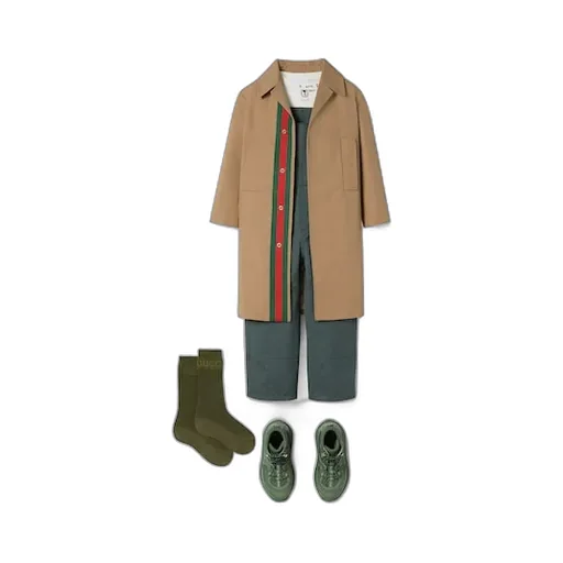 Children's Gg Cotton Gabardine Overall