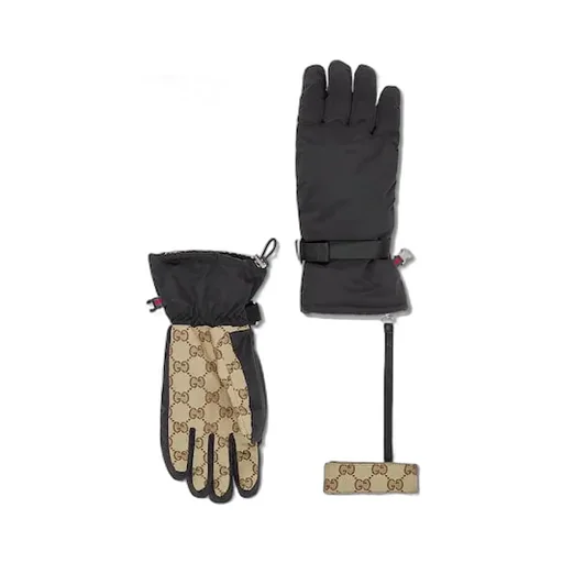 Gg Padded Gloves With Wrist Straps