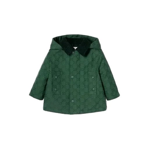 Baby Gg Cotton Hooded Jacket