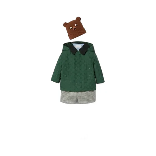 Baby Gg Cotton Hooded Jacket