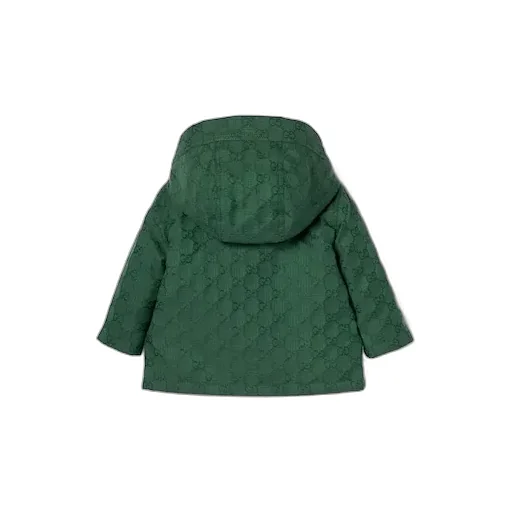 Baby Gg Cotton Hooded Jacket