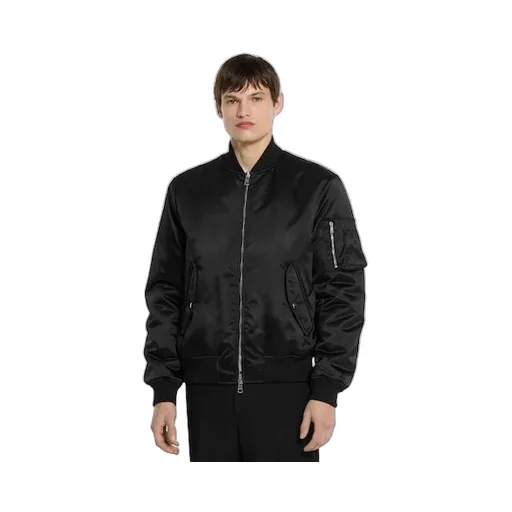 Heavy Nylon Canvas Bomber Jacket